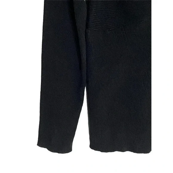 NWT Heartloom Ryder Twist Front V Neck Black Ribbed Sweater-sz Large - Picture 6 of 9